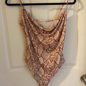 Snake Skin Print Body Suit